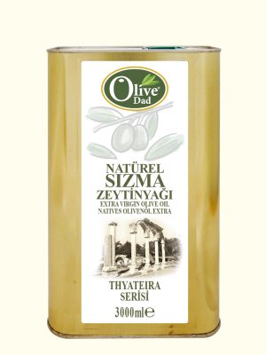 3 Litre Teneke Olivedad Natürel Sızma Zeytinyağı